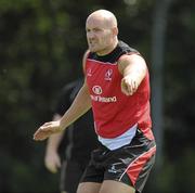 23 July 2010; Ulster's Tim Barker during squad training ahead of their opening pre-season friendly game against Bath, in Ravenhill Park, on August the 13th. Ulster Rugby Squad Training, Newforge Country Club, Belfast, Co. Antrim. Picture credit: Oliver McVeigh / SPORTSFILE
