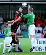 23 July 2010; Aaron Green, Bohemians, in action against Derek Prendergast, Bray Wanderers. Airtricity League Premier Division, Bray Wanderers v Bohemians, Carlisle Grounds, Bray, Co. Wicklow. Picture credit: Matt Browne / SPORTSFILE