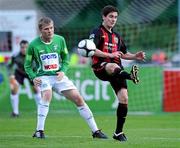 23 July 2010; Gareth McGlynn, Bohemians, in action against Derek Prendergast, Bray Wanderers. Airtricity League Premier Division, Bray Wanderers v Bohemians, Carlisle Grounds, Bray, Co. Wicklow. Picture credit: Matt Browne / SPORTSFILE