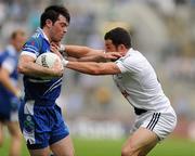 24 July 2010; Ciaran Hanratty, Monaghan, in action against Aindriu MacLochlainn, Kildare. GAA Football All-Ireland Senior Championship Qualifier, Round 4, Monaghan v Kildare, Croke Park, Dublin. Picture credit: Oliver McVeigh / SPORTSFILE