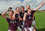 24 July 2010; Galway players celebrate after the match. Ladies Gaelic Football Minor A Championship All-Ireland Final, Donegal v Galway, Seán O'Heslin GAA Cub, Ballinamore, Co. Leitrim. Picture credit: Brian Lawless / SPORTSFILE
