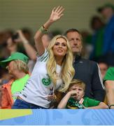 18 June 2016; Claudine Keane with her son Robbie Keane Junior prior to the UEFA Euro 2016 Group E match between Belgium and Republic of Ireland at Nouveau Stade de Bordeaux in Bordeaux, France. Photo by Stephen McCarthy/Sportsfile