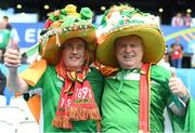 18 June 2016; Republic of Ireland supporters Frankie Moran left from Killybegs Co Donegal and right Bobby Cunnigham from Killcarr Co Donegal, ahead of the UEFA Euro 2016 Group E match between Belgium and Republic of Ireland at Nouveau Stade de Bordeaux in Bordeaux, France. Photo by Stephen McCarthy / Sportsfile