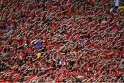 18 June 2016; Belgium supporters celebrate after their side's third goal in the UEFA Euro 2016 Group E match between Belgium and Republic of Ireland at Nouveau Stade de Bordeaux in Bordeaux, France. Photo by Stephen McCarthy/Sportsfile