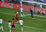 18 June 2016; Wes Hoolahan of Republic of Ireland clears off the line during the UEFA Euro 2016 Group E match between Belgium and Republic of Ireland at Nouveau Stade de Bordeaux in Bordeaux, France. Photo by Ray McManus/Sportsfile