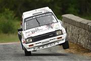18 June 2016; Richard Moffett and Martin Connolly, Toyota Starlet RWD, in action during special stage 7 during the 2016 Joule Donegal International Rally, Knockalla, Carrowreagh, Glenvar Co Donegal. Photo by Philip Fitzpatrick/Sportsfile