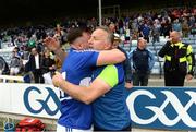 18 June 2016; Laois manager Mick Lillis with Gary Walsh after the GAA Football All-Ireland Senior Championship Qualifier Round 1A match between Laois and Armagh at O'Moore Park in Portlaoise, Co. Laois. Photo by Matt Browne/Sportsfile