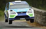 18 June 2016; Donagh Kelly and Conor Foley, Ford Focus WRC, in action during special stage 7 during the 2016 Joule Donegal International Rally, Knockalla, Carrowreagh, Glenvar, Co Donegal. Photo by Philip Fitzpatrick/Sportsfile