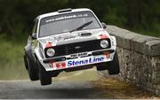 18 June 2016; David Bogie and Enda Sherry, Ford Escort Mk2, in action during special stage 7 during the 2016 Joule Donegal International Rally, Knockalla, Carrowreagh, Glenvar, Co Donegal. Photo by Philip Fitzpatrick/Sportsfile