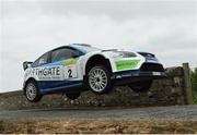 18 June 2016; Donagh Kelly and Conor Foley, Ford Focus WRC, in action during special stage 7 during the 2016 Joule Donegal International Rally, Knockalla, Carrowreagh, Glenvar, Co Donegal. Photo by Philip Fitzpatrick/Sportsfile