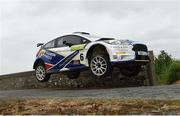 18 June 2016; Alaistair Fisher and Gordon Noble, Ford Fiesta R5, in action during special stage 7 during the 2016 Joule Donegal International Rally, Knockalla, Carrowreagh, Glenvar, Co Donegal. Photo by Philip Fitzpatrick/Sportsfile