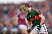 18 June 2016; Colm Boyle of Mayo celebrates scoring a point during the Connacht GAA Football Senior Championship Semi-Final match between Mayo and Galway at Elverys MacHale Park in Castlebar, Co Mayo. Photo by Ramsey Cardy/Sportsfile