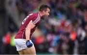 18 June 2016; Galway's Paul Conroy celebrates following his side's victory in the Connacht GAA Football Senior Championship Semi-Final match between Mayo and Galway at Elverys MacHale Park in Castlebar, Co Mayo. Photo by Ramsey Cardy/Sportsfile