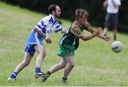 18 June 2016; Lorcan O'Hara of Yorkshire in action against Fiachra Landers of Hertfordshire during the Britain's Provincial Junior Shield Final match between Hertfordshire and Yorkshire at Frongoch in Gwynedd, Wales. Photo by Paul Currie/Sportsfile