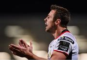 28 October 2017; Tommy Bowe of Ulster during the Guinness PRO14 Round 7 match between Ulster and Leinster at Kingspan Stadium in Belfast. Photo by Ramsey Cardy/Sportsfile