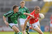 24 July 2010; Daniel Goulding, Cork, in action against Andrew Lane, Limerick. GAA Football All-Ireland Senior Championship Qualifier, Round 4, Limerick v Cork, Gaelic Grounds, Limerick. Picture credit: Diarmuid Greene / SPORTSFILE