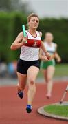 25 July 2010; Amy Rohan, Galway City Harriers, in action during the U-18 Girls 4 x 300m race, at the Woodie's DIY Juvenile Track and Field Championships. Tullamore Harriers Stadium, Tullamore, Co. Offaly. Picture credit: Barry Cregg / SPORTSFILE