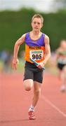 25 July 2010; Ryan Murray, Wexford, in action in the U-13 Boy's 4 x 100m Inter County final, during the Woodie's DIY Juvenile Track and Field Championships. Tullamore Harriers Stadium, Tullamore, Co. Offaly. Picture credit: Barry Cregg / SPORTSFILE