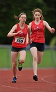 25 July 2010; Kelly McGori, Tir Chonaill, in action during the Woodie's DIY Juvenile Track and Field Championships. Tullamore Harriers Stadium, Tullamore, Co. Offaly. Picture credit: Barry Cregg / SPORTSFILE