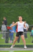 24 July 2010; Sarah Healy, Tralee Harriers, in action during the U-16 Girl's Discus at the Woodie's DIY Juvenile Track and Field Championships. Tullamore Harriers Stadium, Tullamore, Co. Offaly. Picture credit: Barry Cregg / SPORTSFILE