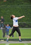 24 July 2010; Kate Hickey, West Waterford, in action during the U-16 Girl's Discus at the Woodie's DIY Juvenile Track and Field Championships. Tullamore Harriers Stadium, Tullamore, Co. Offaly. Picture credit: Barry Cregg / SPORTSFILE