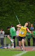 24 July 2010; Rita Casey, Gneeveguilla, in action during the U -15 Girl's Javelin at the Woodie's DIY Juvenile Track and Field Championships. Tullamore Harriers Stadium, Tullamore, Co. Offaly. Picture credit: Barry Cregg / SPORTSFILE