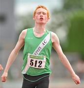 24 July 2010; Paul Manning, St. Joesph's, crosses the line after winning the U-14 Boy's 200m race at the Woodie's DIY Juvenile Track and Field Championships. Tullamore Harriers Stadium, Tullamore, Co. Offaly. Picture credit: Barry Cregg / SPORTSFILE