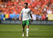 18 June 2016; Shane Long of Republic of Ireland during the UEFA Euro 2016 Group E match between Belgium and Republic of Ireland at Nouveau Stade de Bordeaux in Bordeaux, France. Photo by Stephen McCarthy/Sportsfile