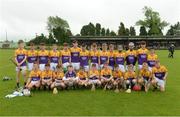 19 June 2016; Faythe Harriers of Wexford squad during the John West Féile na nGael Division One Final between Glen Rovers of Cork and Faythe Harriers of Wexford at Leahy Park in Waller's-Lot, Co Tipperary. Photo by Matt Browne/Sportsfile