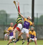 19 June 2016; Luke Hogan of Glen Rovers, Cork, in action against Eoin Kavanagh of Faythe Harriers, Wexford, during the John West Féile na nGael Division One Final between Glen Rovers, Cork, and Faythe Harriers, Wexford, at Leahy Park in Waller's-Lot, Co Tipperary. Photo by Matt Browne/Sportsfile