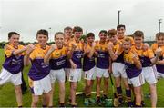 19 June 2016; Faythe Harriers of Wexford players celebrate after the John West Féile na nGael Division One Final between Glen Rovers, Cork, and Faythe Harriers, Wexford, at Leahy Park in Waller's-Lot, Co Tipperary. Photo by Matt Browne/Sportsfile