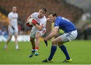 19 June 2016; Mark Bradley of Tyrone in action against Gearoid McKiernan of Cavan during the Ulster GAA Football Senior Championship Semi-Final match between Tyrone and Cavan at St Tiernach's Park in Clones, Co Monaghan. Photo by Oliver McVeigh/Sportsfile