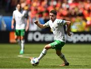 18 June 2016; Robbie Brady of Republic of Ireland during the UEFA Euro 2016 Group E match between Belgium and Republic of Ireland at Nouveau Stade de Bordeaux in Bordeaux, France. Photo by Stephen McCarthy/Sportsfile