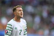 18 June 2016; Aiden McGeady of Republic of Ireland during the UEFA Euro 2016 Group E match between Belgium and Republic of Ireland at Nouveau Stade de Bordeaux in Bordeaux, France. Photo by Stephen McCarthy/Sportsfile