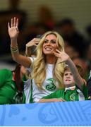 18 June 2016; Claudine Keane and her son Robert during the UEFA Euro 2016 Group E match between Belgium and Republic of Ireland at Nouveau Stade de Bordeaux in Bordeaux, France. Photo by Stephen McCarthy/Sportsfile