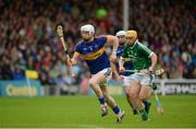 19 June 2016; Michael Breen of Tipperary in action against Paul Browne of Limerick during the Munster GAA Hurling Senior Championship Semi-Final match between Limerick and Tipperary at Semple Stadium in Thurles, Co Tipperary. Photo by Daire Brennan/Sportsfile