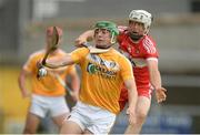 19 June 2016; Nigel Elliott of Antrim in action against Seán McCullagh of Derry during the Ulster GAA Hurling Senior Championship Semi-Final match between Derry and Antrim at the Athletic Grounds in Armagh. Photo by Piaras Ó Mídheach/Sportsfile