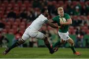 18 June 2016; Stuart Olding of Ireland is tacked by Siya Kolisi of South Africa during the Castle Lager Incoming Series 2nd Test game between South Africa and Ireland at the Emirates Airline Park in Johannesburg, South Africa. Photo by Brendan Moran/Sportsfile