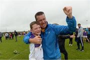 19 June 2016; Josh Walsh, Faythe Harriers, Wexford, celebrates with his uncle Willie Murphy after the John West Féile na nGael Diovision One Final Glen Rovers, Cork, v Faythe Harriers, Wexford, at Leahy Park in Waller's-Lot, Co Tipperary. Photo by Matt Browne/Sportsfile
