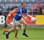 18 June 2016; Gearoid Hanrahan of Laois in action against Armagh during the GAA Football All-Ireland Senior Championship Qualifier Round 1A match between Laois and Armagh at O'Moore Park in Portlaoise, Co. Laois. Photo by Matt Browne/Sportsfile