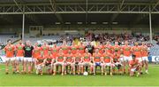 18 June 2016; The Armagh squad prior to the GAA Football All-Ireland Senior Championship Qualifier Round 1A match between Laois and Armagh at O'Moore Park in Portlaoise, Co. Laois. Photo by Matt Browne/Sportsfile