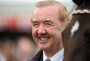 27 July 2010; Trainer Dermot Weld after he sent out  Zaminast to win the Caulfieldindustrial.com European Breeders Fund Fillies Maiden and record his third win of the evening. Galway Racing Festival 2010, Ballybrit, Galway. Picture credit: Ray McManus / SPORTSFILE