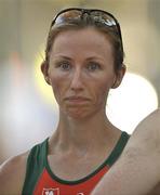 28 July 2010; Ireland's Olive Loughnane leaves the course after pulling out of the Women's 20k Walk Final. 20th European Athletics Championships Montjuïc Olympic Stadium, Barcelona, Spain. Picture credit: Brendan Moran / SPORTSFILE