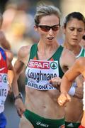 28 July 2010; Ireland's Olive Loughnane in action before pulling out after 5km during the Women's 20k Walk Final. 20th European Athletics Championships Montjuïc Olympic Stadium, Barcelona, Spain. Picture credit: Brendan Moran / SPORTSFILE