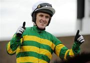 28 July 2010; Jockey Tony McCoy after winning the www.thetote.com Galway Plate, Steeplechase Handicap, Grade A on Finger Onthe Pulse. Galway Racing Festival 2010, Ballybrit, Galway. Picture credit: Ray McManus / SPORTSFILE