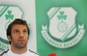 28 July 2010; Juventus captain Alessandro Del Piero, during a press conference ahead of their side's Europa League Third Qualifying Round, 1st Leg, game against Shamrock Rovers on Thursday night. Juventus Press Conference, Tallaght Stadium, Tallaght, Dublin. Picture credit: David Maher / SPORTSFILE