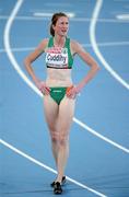 28 July 2010; Ireland's Joanne Cuddihy after her heat of the Women's 400m where she finished 4th in a time of 52.58 sec but failed to qualify for the final. 20th European Athletics Championships Montjuïc Olympic Stadium, Barcelona, Spain. Picture credit: Brendan Moran / SPORTSFILE