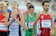 28 July 2010; Ireland's Rory Chesser after finishing his semi-final of the Men's 1500m where he finished in 10th place in a time of 3:44.01 but filed to qualify for the final. 20th European Athletics Championships Montjuïc Olympic Stadium, Barcelona, Spain. Picture credit: Brendan Moran / SPORTSFILE