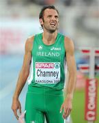 28 July 2010; Ireland's Thomas Chamney reacts after his semi-final of the Men's 1500m where he finished in 9th place in a time of 3:43.60 and failed to make the final. 20th European Athletics Championships Montjuïc Olympic Stadium, Barcelona, Spain. Picture credit: Brendan Moran / SPORTSFILE