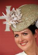 29 July 2010; Annmarie O'Leary, from Camp, Tralee, Co. Kerry, winner of Anthony Ryan's Best Dressed Lady competition on Ladies' Day at the Galway Races. Galway Racing Festival 2010, Ballybrit, Galway. Picture credit: Ray McManus / SPORTSFILE